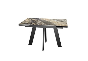 Раскладной стол DikLine SKM120 Керамика Amadeus/подстолье черное/опоры черные в Надыме