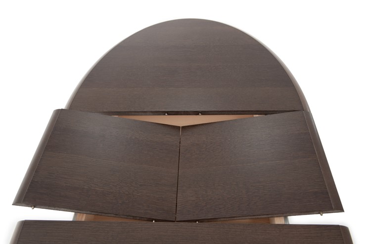 Кухонный раскладной стол Фабрицио-1 исп. Эллипс, Тон 9 (Морилка/Эмаль) в Салехарде - изображение 5