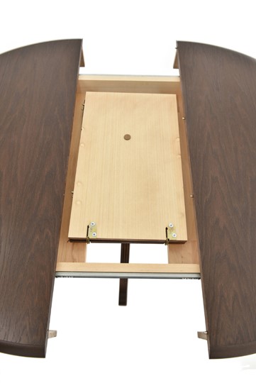 Раздвижной стол Фабрицио-1 исп. Круг 1000, Тон 10 (Морилка/Эмаль) в Салехарде - изображение 6