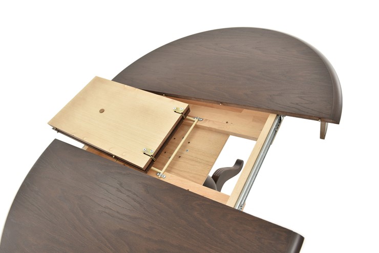 Обеденный раздвижной стол Фабрицио-1 исп. Круг 820, Тон 9 (Морилка/Эмаль) в Лабытнанги - изображение 5