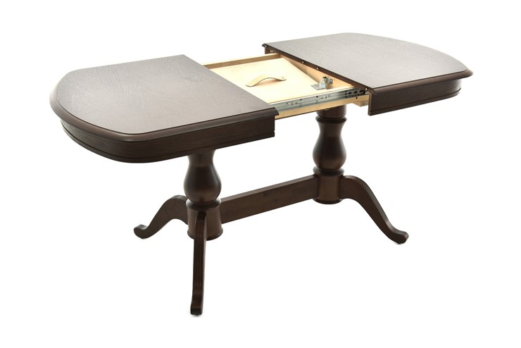 Обеденный раздвижной стол Фабрицио-2 исп. Мыло 1200, Тон 11 Покраска + патина (в местах фрезеровки) в Салехарде - изображение 1