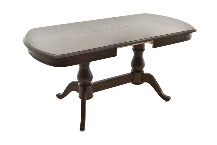 Обеденный раздвижной стол Фабрицио-2 исп. Мыло 1200, Тон 11 Покраска + патина (в местах фрезеровки) в Салехарде - изображение 2