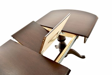 Кухонный раскладной стол Фабрицио-2 исп. Мыло 1200, Тон 40 Покраска + патина с прорисовкой (на столешнице) в Салехарде - предосмотр 4