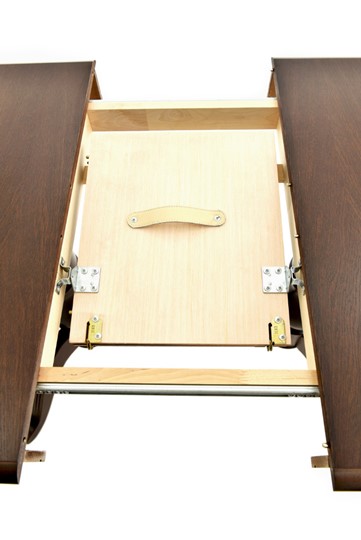 Кухонный раскладной стол Фабрицио-2 исп. Мыло 1200, Тон 40 Покраска + патина с прорисовкой (на столешнице) в Салехарде - изображение 5
