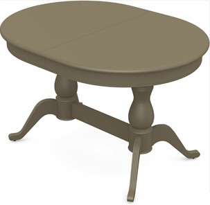 Раздвижной стол Фабрицио-2 исп. Овал 1200, Тон 40 Покраска + патина с прорисовкой (на столешнице) в Лабытнанги