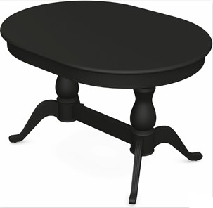 Раздвижной стол Фабрицио-2 исп. Овал 1600, Тон 12 Покраска + патина с прорисовкой (на столешнице) в Надыме