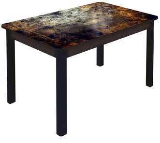 Кухонный раскладной стол Гамбург исп. 1, ноги метал. крашеные №23 (Exclusive h103/венге) в Салехарде - предосмотр