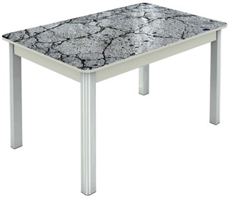 Кухонный раскладной стол Гамбург исп. 1, ноги метал. крашеные №23 (Exclusive h118/белый) в Салехарде - предосмотр