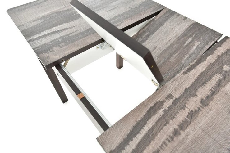 Обеденный раздвижной стол Гамбург исп. 1, Пластик (Дерево тёмное, опоры деревянные) в Салехарде - изображение 11