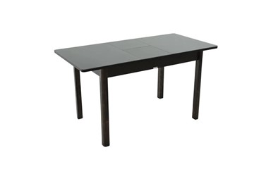 Кухонный стол раздвижной Гамбург исп. 2, ноги металл крашеный №23, Стекло (Коричневое) в Салехарде - предосмотр 6