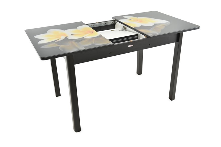 Кухонный стол раскладной Гамбург исп.2 ноги метал. крашеные №23, Фотопечать (Текстура №60) в Салехарде - изображение 2