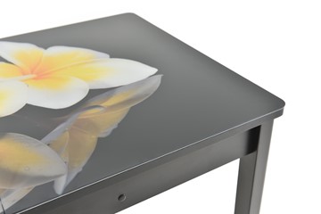 Кухонный раскладной стол Гамбург Мини, ноги метал. крашеные №23 (Exclusive h103/венге) в Ноябрьске - предосмотр 10