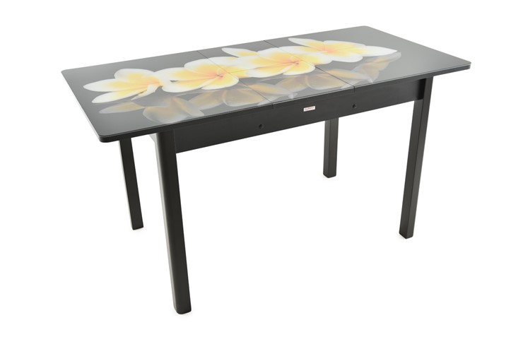 Кухонный раздвижной стол Гамбург Мини, ноги метал. крашеные №23 (Exclusive h111/венге) в Салехарде - изображение 6