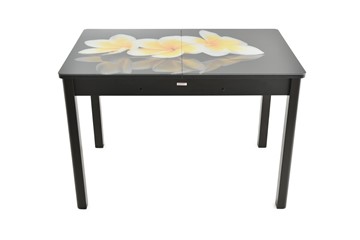 Кухонный раскладной стол Гамбург Мини, ноги метал. крашеные №23 (Exclusive h198/черный) в Салехарде - предосмотр 7