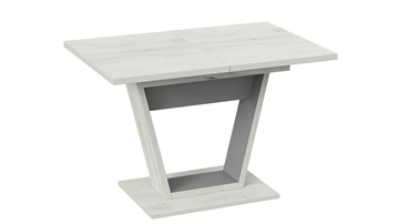 Раздвижной стол Гавана тип 1 (Дуб крафт белый/Серый графит) в Салехарде - предосмотр 2