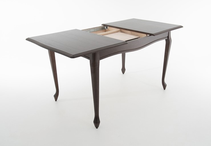 Кухонный стол раскладной Кабриоль 1400х800, тон 11 (Морилка/Эмаль) в Салехарде - изображение 2