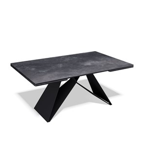 Керамический обеденный стол KB1400, черный/керамика черная в Тарко-Сале