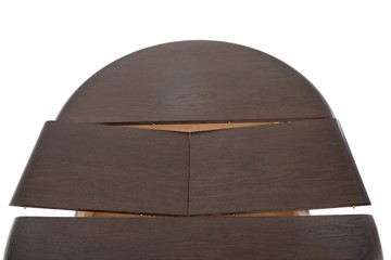 Кухонный стол раздвижной Леонардо-1 исп. Круг 1000, тон 10 (Морилка/Эмаль) в Салехарде - предосмотр 5