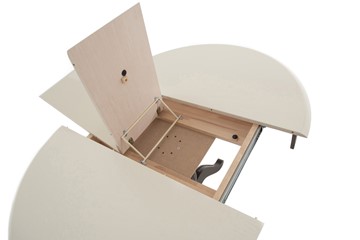 Кухонный стол раздвижной Леонардо-1 исп. Круг 1000, тон 10 (Морилка/Эмаль) в Салехарде - предосмотр 6