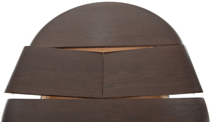 Раздвижной стол Леонардо-1 исп. Круг 900, тон 2 (Морилка/Эмаль) в Салехарде - изображение 5