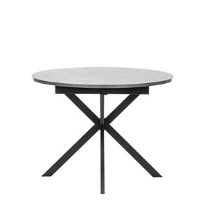 Обеденный раздвижной стол Leset Капри (Камень темный/Черный) в Надыме