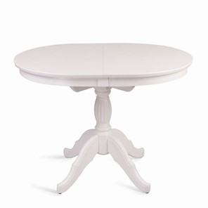 Кухонный стол раскладной Лилия (белая эмаль) 78,5x82x110+35 в Салехарде
