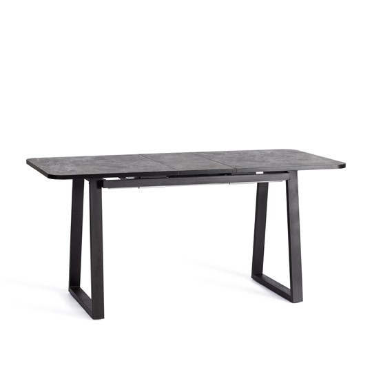 Раздвижной стол MALTIDO ЛДСП/HPL/металл, 130/160x75x75 Гранит тёмный/чёрный арт.20626 в Салехарде - изображение 6