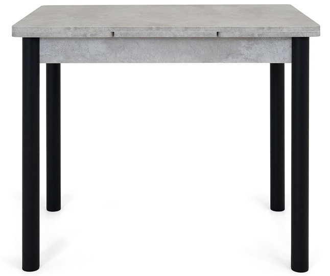 Кухонный стол раздвижной Милан-2 EVO, ноги черные, светлый цемент в Салехарде - изображение 5