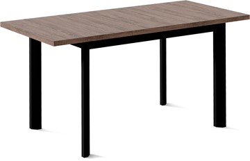 Кухонный стол раскладной Нагано-1L (ноги черные, дуб табако) в Ноябрьске - предосмотр 1