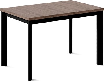 Кухонный стол раскладной Нагано-1L (ноги черные, дуб табако) в Ноябрьске - предосмотр
