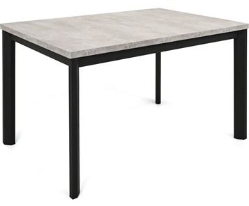 Кухонный стол раздвижной Нагано-1L (ноги черные, светлый цемент) в Лабытнанги