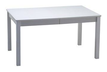 Кухонный стол раскладной Нагано-2 стекло белое opti (хром-лак) в Губкинском