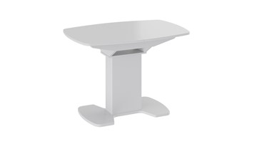 Стеклянный стол Портофино (СМ(ТД)-105.01.11(1)), цвет  Белый глянец/Стекло белое в Салехарде