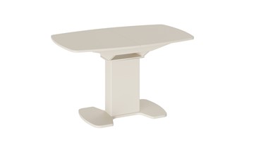 Стол со стеклянной столешницей Портофино (СМ(ТД)-105.02.11(1)), цвет Бежевое/Стекло бежевое матовое LUX в Лабытнанги