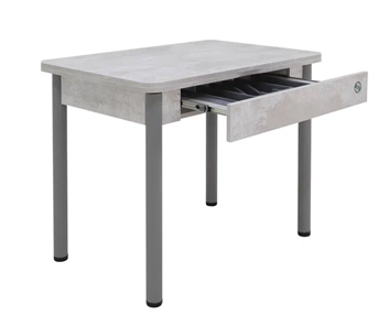 Кухонный раздвижной стол Прайм-3Р, Цемент светлый в Надыме - предосмотр 2