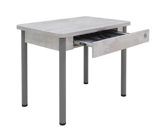 Кухонный раздвижной стол Прайм-3Р, Цемент светлый в Надыме - изображение 2