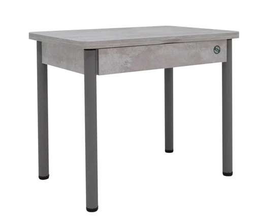 Кухонный раздвижной стол Прайм-3Р, Цемент светлый в Салехарде - изображение