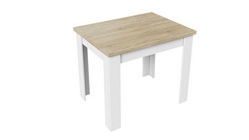 Кухонный стол раскладной Промо тип 3 (Белый/Дуб сонома светлый) в Губкинском