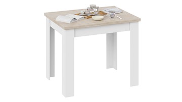 Кухонный стол раскладной Промо тип 3 (Белый/Дуб сонома светлый) в Салехарде - предосмотр 2