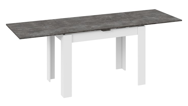 Обеденный раздвижной стол Промо тип 4 (Белый/Ателье темный) в Салехарде - изображение 1