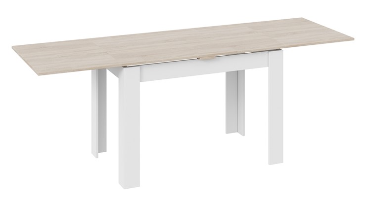 Раздвижной стол Промо тип 4 (Белый/Дуб сонома светлый) в Салехарде - изображение 1