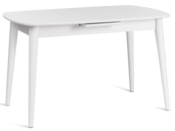 Обеденный раздвижной стол RAMBO (mod. 1193) МДФ/пластик, 130+30х80х75, white (белый) арт.19489 в Салехарде - предосмотр