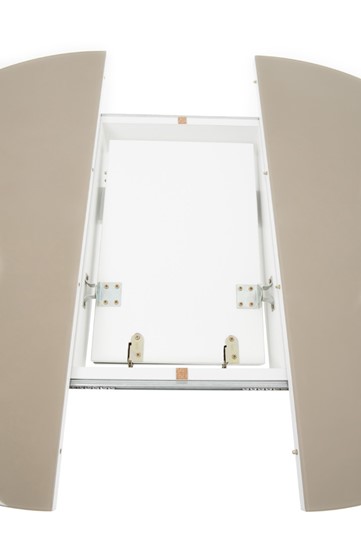 Стол раздвижной Ривьера исп. круг хром №5 (стекло черное/черный) в Тарко-Сале - изображение 3