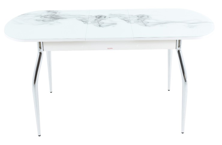 Кухонный стол раскладной Ривьера исп.1 ноги метал. крашеные №24 Фотопечать (Цветы №49) в Салехарде - изображение 8