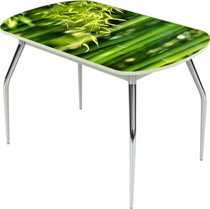 Кухонный стол раздвижной Ривьера исп.2 ноги метал. крашеные №24 Фотопечать (Текстура №23) в Надыме