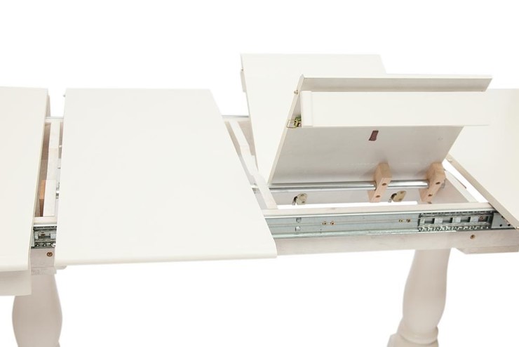Кухонный раскладной стол Siena ( SA-T6EX2L ) 150+35+35х80х75, ivory white (слоновая кость 2-5) арт.12490 в Надыме - изображение 2
