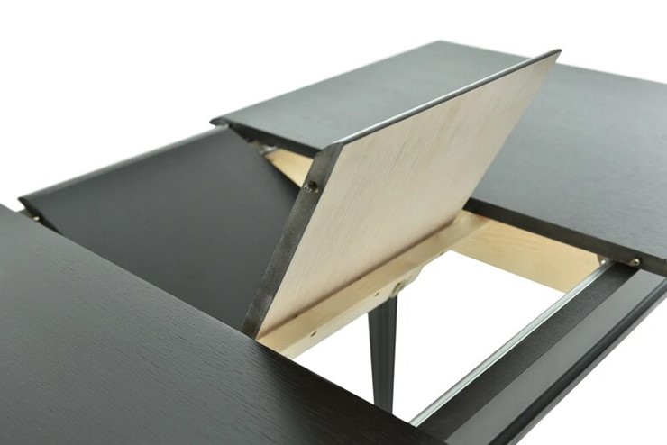 Кухонный стол раскладной Сиена исп.1, (Тон 12 - Эмаль чёрная) в Салехарде - изображение 7