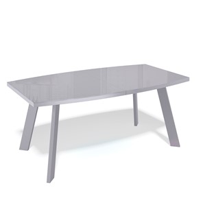Обеденный раздвижной стол SL1600 (серый/стекло серое глянец) в Лабытнанги