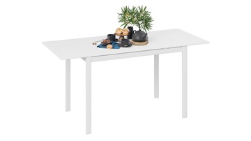 Кухонный раскладной стол Слайд тип 2 (Белый матовый, Белый) в Салехарде - предосмотр 1