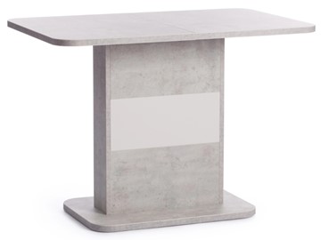 Раздвижной стол SMART ЛДСП, 105-140x68,6x75 Белый бетон/Белый арт.18993 в Салехарде